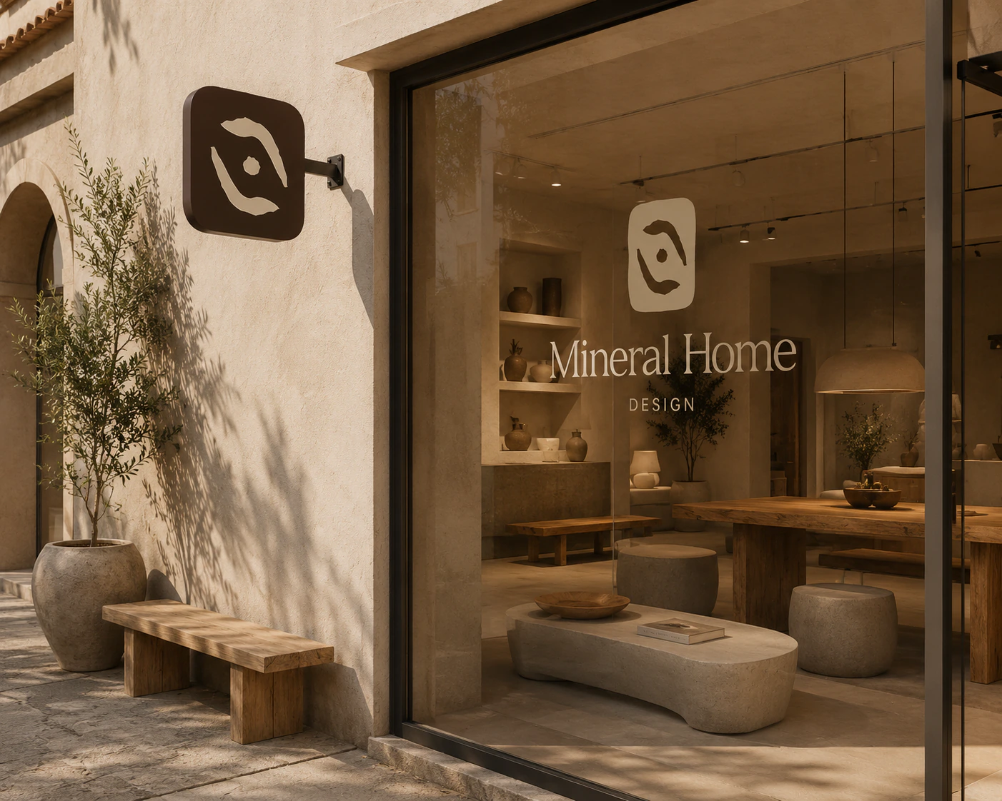 Vitrine du showroom Mineral Home Design